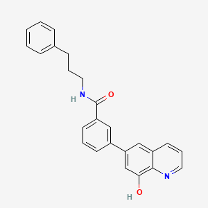 3-(8-Hydroxyquinolin-6-YL)-N-(3-phenylpropyl)benzamide