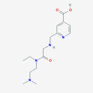 2-(((2-((2-(Dimethylamino)ethyl)(ethyl)amino)-2-oxoethyl)amino)methyl)isonicotinic acid