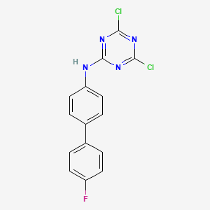 molecular formula C15H9Cl2FN4 B608326 KEA1-97 CAS No. 2138882-71-8