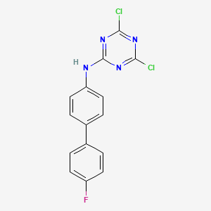 4,6-dichloro-N-[4-(4-fluorophenyl)phenyl]-1,3,5-triazin-2-amine
