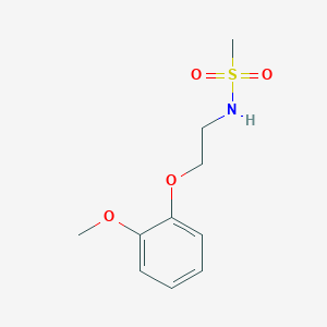 molecular formula C10H15NO4S B6083308 N-[2-(2-methoxyphenoxy)ethyl]methanesulfonamide 