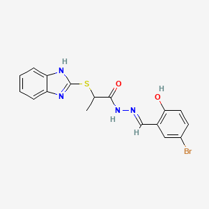 molecular formula C17H15BrN4O2S B608334 KH7 CAS No. 330676-02-3