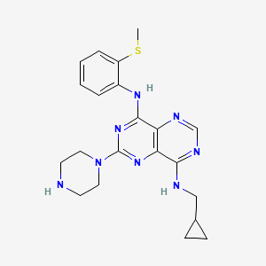 N~8~-(Cyclopropylmethyl)-N~4~-[2-(Methylsulfanyl)phenyl]-2-(Piperazin-1-Yl)pyrimido[5,4-D]pyrimidine-4,8-Diamine