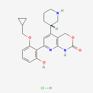molecular formula C22H26ClN3O4 B608348 Bay 65-1942 hydrochloride CAS No. 600734-06-3