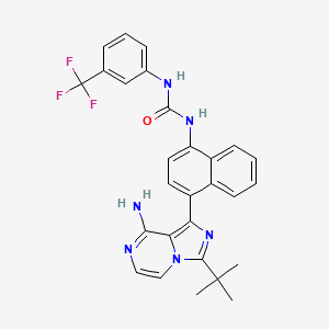 molecular formula C28H25F3N6O B608349 Kira6 CAS No. 1589527-65-0