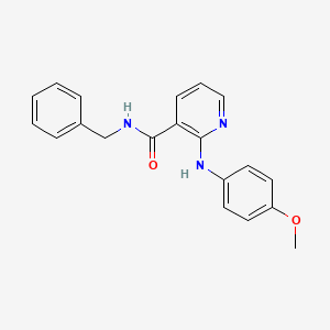 molecular formula C20H19N3O2 B6083568 Nicotinamide, N-benzyl-2-(p-methoxyanilino)- CAS No. 65423-36-1