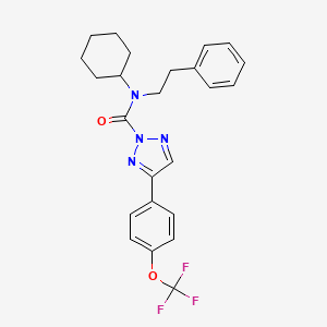 N-Cyclohexyl-N-phenethyl-4-(4-(trifluoromethoxy)phenyl)-2H-1,2,3-triazole-2-carboxamide