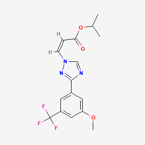(Z)-isopropyl 3-(3-(3-methoxy-5-(trifluoromethyl)phenyl)-1H-1,2,4-triazol-1-yl)acrylate