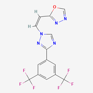 molecular formula C14H7F6N5O B608370 KPT-251 CAS No. 1388841-50-6