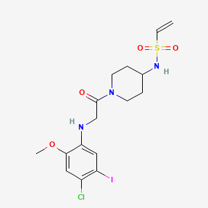 molecular formula C16H21ClIN3O4S B608373 K-Ras(G12C) inhibitor 9 