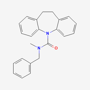 molecular formula C23H22N2O B6084078 N-benzyl-N-methyl-5,6-dihydrobenzo[b][1]benzazepine-11-carboxamide 