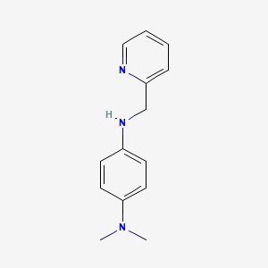 molecular formula C14H17N3 B608411 N,N-Dimethyl-N'-(2-pyridylmethyl)-1,4-benzenediamine CAS No. 52688-60-5