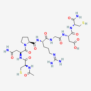 molecular formula C29H48N12O11S2 B608416 Acetylated cys-asn-pro-arg-gly-asp-cys-NH2 CAS No. 154447-41-3