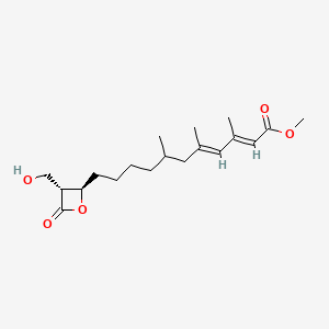 methyl (2E,4E)-11-[(2R,3R)-3-(hydroxymethyl)-4-oxooxetan-2-yl]-3,5,7-trimethylundeca-2,4-dienoate