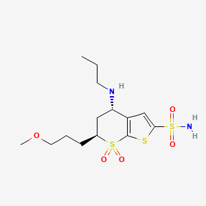 molecular formula C14H24N2O5S3 B608426 L-693612 CAS No. 138301-71-0