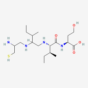N-(2-(3-Mercapto-2-aminopropylamino)-3-methylpentyl)isoleucyl-homoserine
