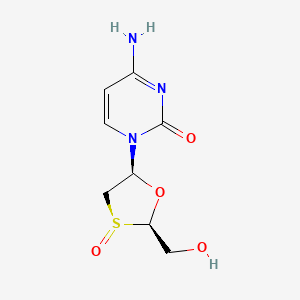 molecular formula C8H11N3O4S B608443 Lamivudine sulfoxide, (R)- CAS No. 160552-54-5