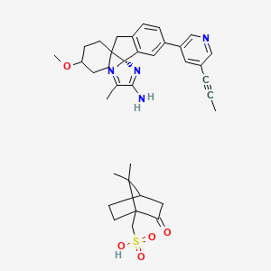 molecular formula C36H44N4O5S B608444 Lanabecestat camsylate CAS No. 1522418-41-2