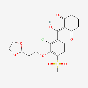 molecular formula C19H21ClO8S B608446 Lancotrione CAS No. 1486617-21-3