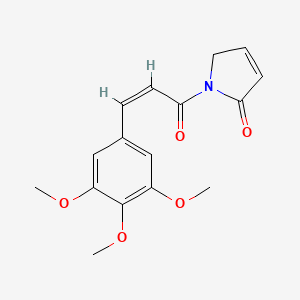 molecular formula C16H17NO5 B608450 Langkamide 