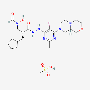 molecular formula C23H38FN7O7S B608456 Lanopepden mesylate CAS No. 1441390-17-5