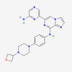 molecular formula C23H25N9O B608459 Lanraplenib CAS No. 1800046-95-0
