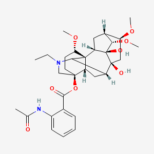 molecular formula C32H44N2O8 B608462 Lappaconitine CAS No. 32854-75-4