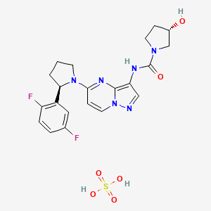 molecular formula C21H24F2N6O6S B608469 Larotrectinib sulfate CAS No. 1223405-08-0