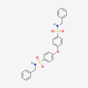 molecular formula C26H24N2O5S2 B6084698 N-Benzyl-4-[4-(benzylsulfamoyl)phenoxy]benzene-1-sulfonamide 
