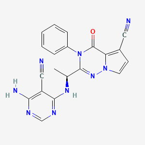 molecular formula C20H15N9O B608471 LAS191954 CAS No. 1403947-26-1