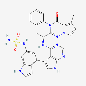 molecular formula C29H26N10O3S B608472 LAS195319 CAS No. 1605328-04-8
