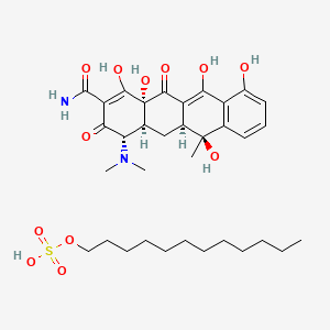molecular formula C34H50N2O12S B608484 Tetracycline lauryl sulfate CAS No. 5821-53-4