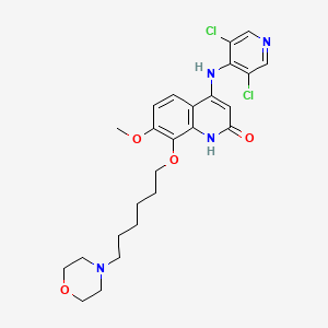 molecular formula C25H30Cl2N4O4 B608486 Lavamilast CAS No. 1218778-89-2