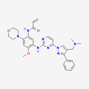 molecular formula C30H34N8O3 B608487 拉泽替尼 CAS No. 1903008-80-9