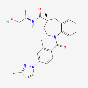 molecular formula C27H32N4O3 B608488 Lazuvapagon CAS No. 2379889-71-9