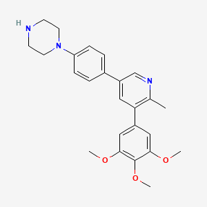 1-(4-(6-Methyl-5-(3,4,5-trimethoxyphenyl)pyridin-3-yl)phenyl)piperazine