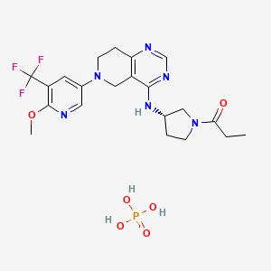 molecular formula C21H28F3N6O6P B608519 Leniolisib phosphate CAS No. 1354691-97-6