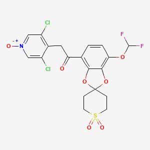 molecular formula C19H15Cl2F2NO7S B608521 Orismilast CAS No. 1353546-86-7