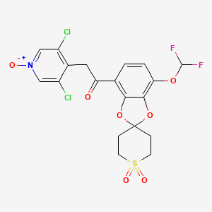 molecular formula C19H15Cl2F2NO7S B608521 Unii-JH1CX8SG5V CAS No. 1353546-86-7