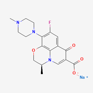 molecular formula C18H19FN3NaO4 B608538 左氧氟沙星钠 CAS No. 872606-49-0