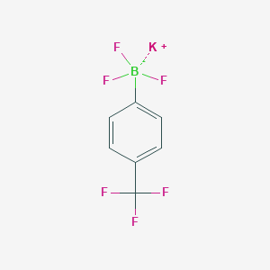 molecular formula C7H4BF6K B060854 Potassium 4-(trifluoromethyl)phenyltrifluoroborate CAS No. 166328-08-1
