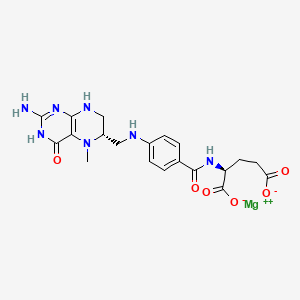 molecular formula C20H24MgN7O6 B608540 Levomefolate magnesium CAS No. 1429498-11-2