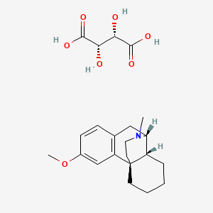 molecular formula C22H31NO7 B608542 Levomethorphan tartrate CAS No. 17146-90-6