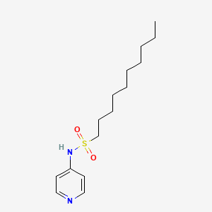 molecular formula C15H26N2O2S B6085477 N-(pyridin-4-yl)decane-1-sulfonamide 