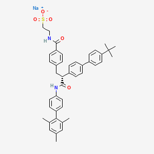 molecular formula C43H45N2NaO5S B608554 LGD-6972 sodium CAS No. 1207989-22-7