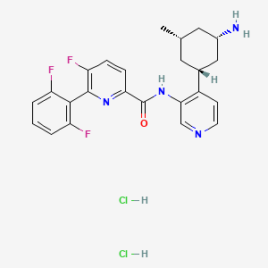 molecular formula C24H25Cl2F3N4O B608556 PIM-447 dihydrochloride 