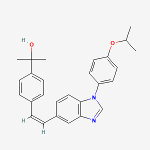 molecular formula C27H28N2O2 B608563 Bet7FM8sqg CAS No. 1450929-77-7