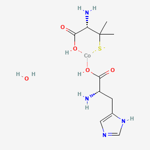 molecular formula C11H19CoN4O5S B608565 L-Histidinyl-D-penicillaminatocobalt(III) CAS No. 60478-99-1