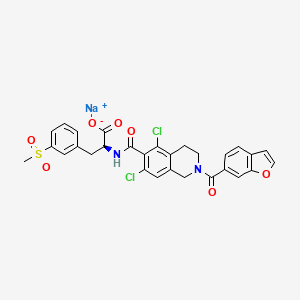 molecular formula C29H23Cl2N2NaO7S B608573 Lifitegrast Sodium CAS No. 1119276-80-0