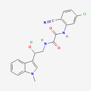 molecular formula C20H17ClN4O3 B608574 N'-(5-chloro-2-cyanophenyl)-N-[2-hydroxy-2-(1-methyl-1H-indol-3-yl)ethyl]ethanediamide CAS No. 1448034-06-7